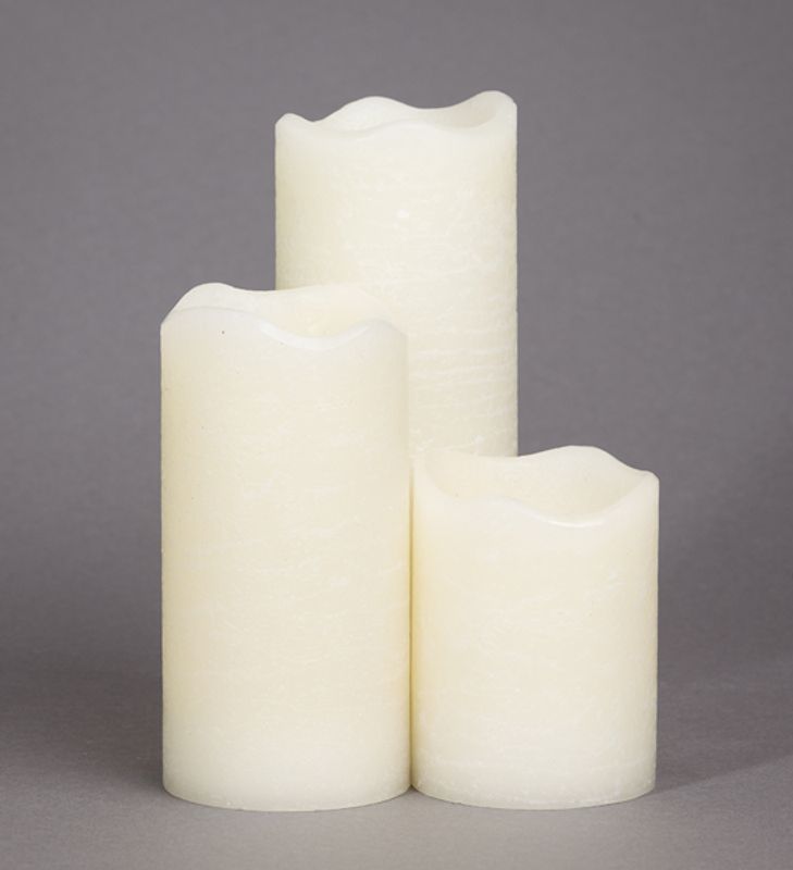 Led-kubbelys, creme farget med duft, stort.