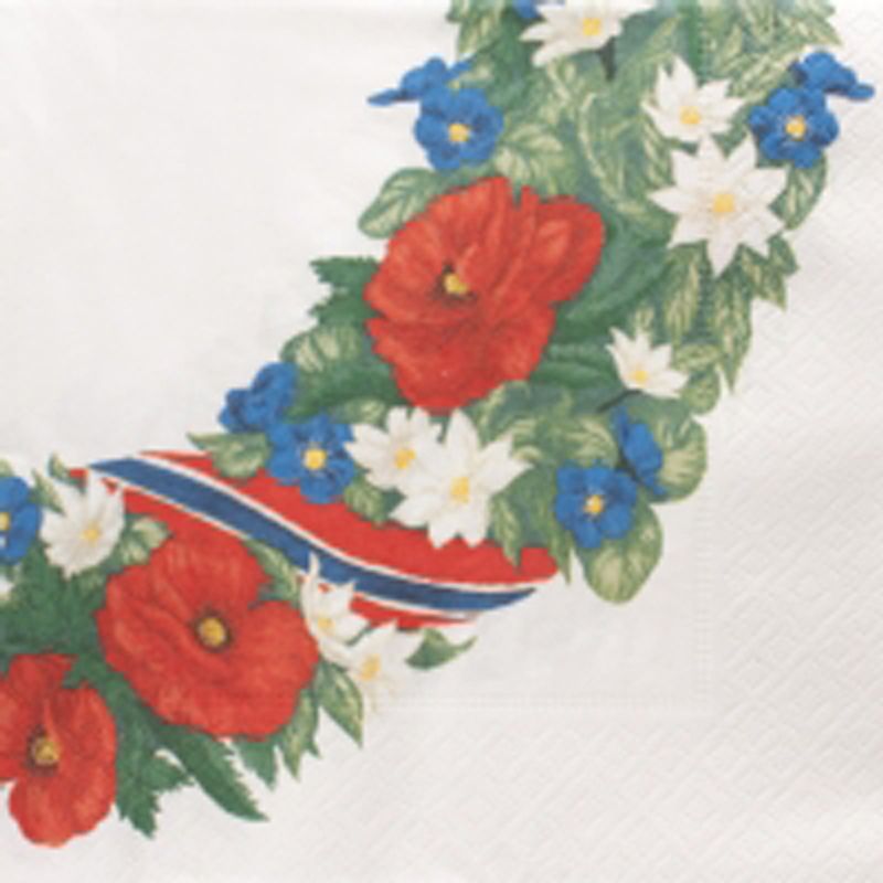 Lunsj serviett for 17. Mai, fra Borg.