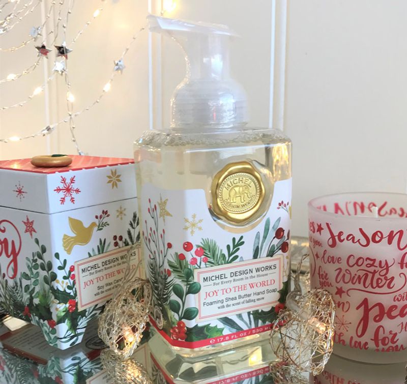 Skumsåpe, Joy to the World, fra Michel Design Works.