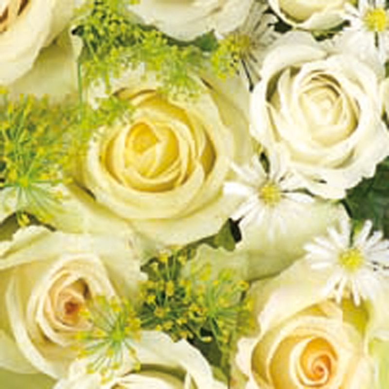 Lunsj serviett, Wedding Roses, Ambiente.
