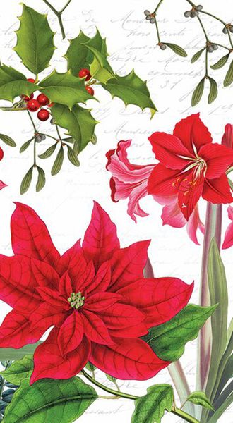 Buffetserviett, med julestjerne motiv, fra Ambiente